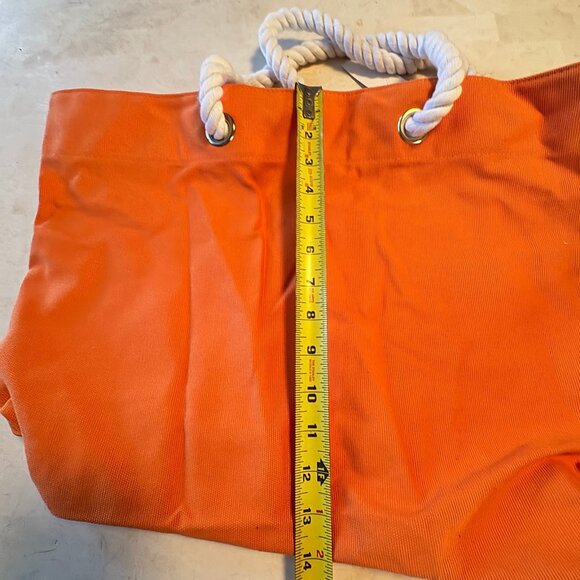 Trina Turk  Vitamin Sea Orange Beach Bag Tote - Picture 6 of 11